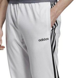 Mens Adidas Essentials 3-Stripes Tapered Tricot Pants